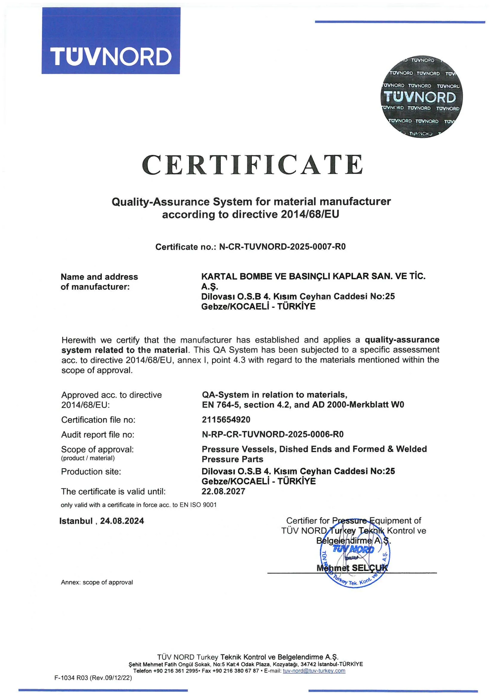 Certificate 14