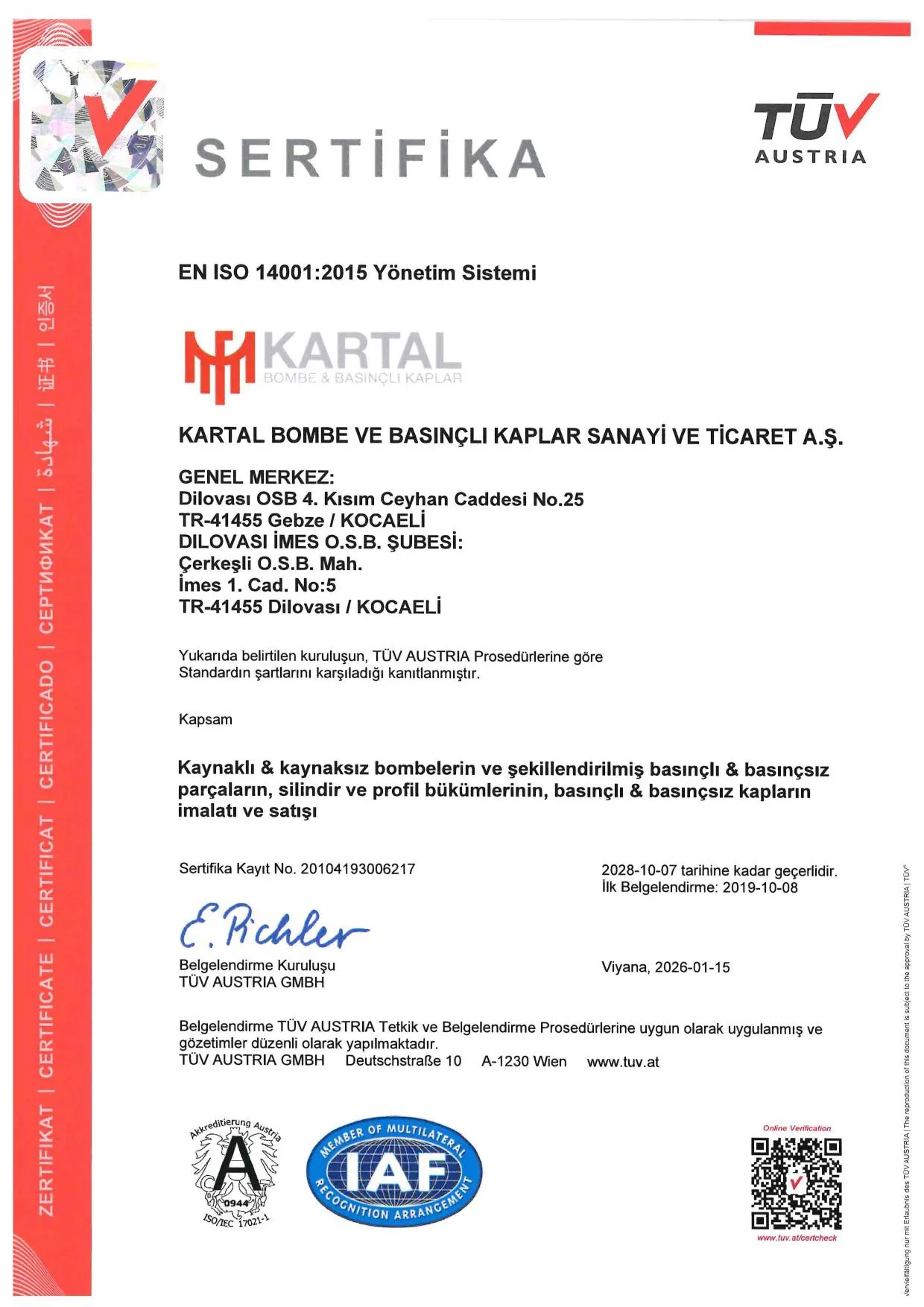 Certificate 5