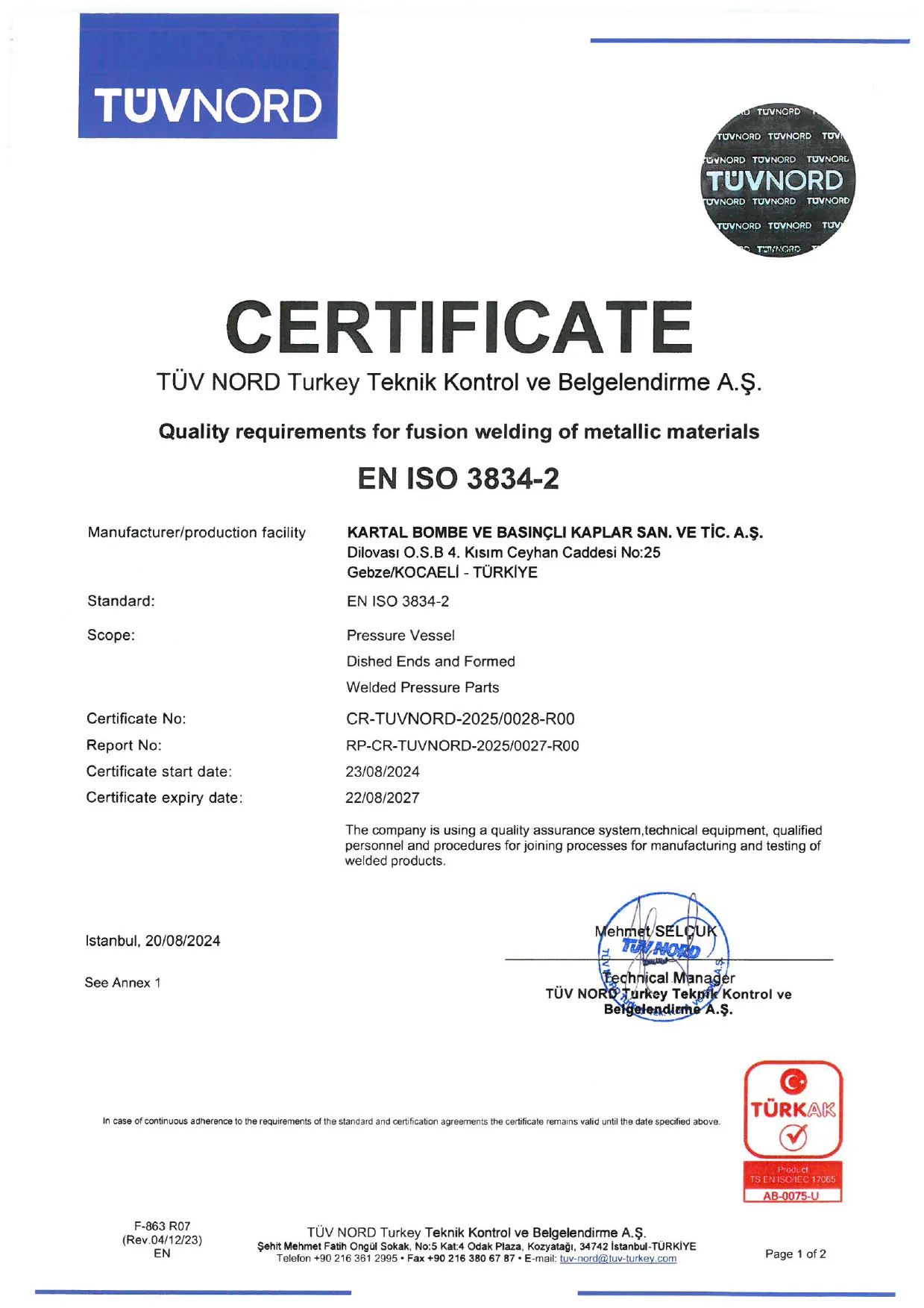 Certificate 10
