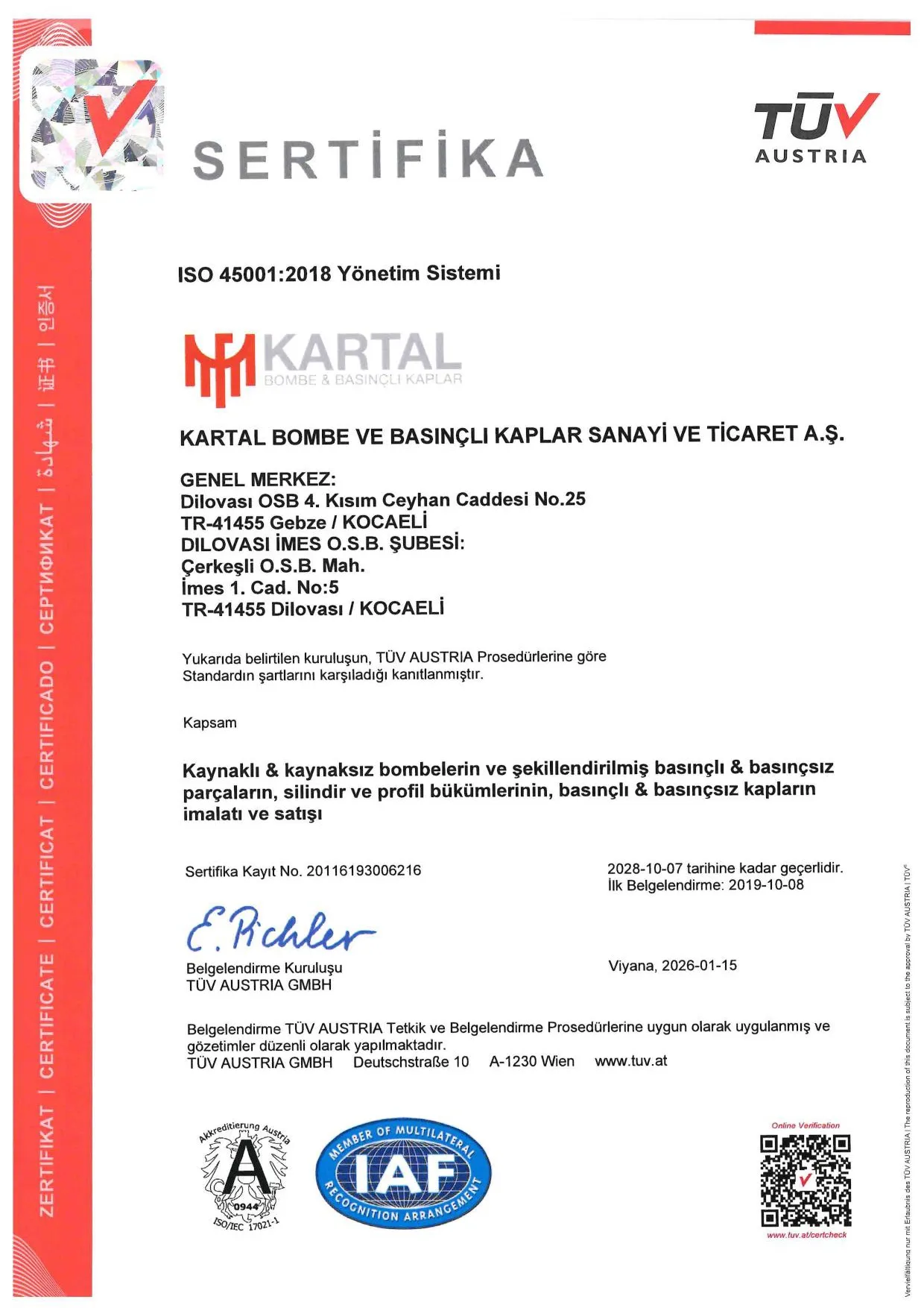Certificate 8